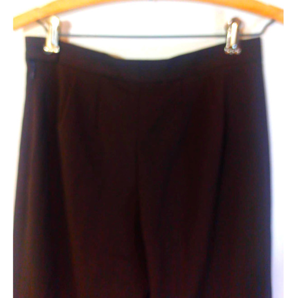 Rafaella Women Sz 8 Dark Brown Work Pants Stretch Flat Front Business Office - Picture 4 of 6